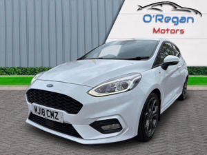 2018 Ford Fiesta 1.0t Ecoboost St-Line Euro 6 (s/s) 3dr in White — image 2