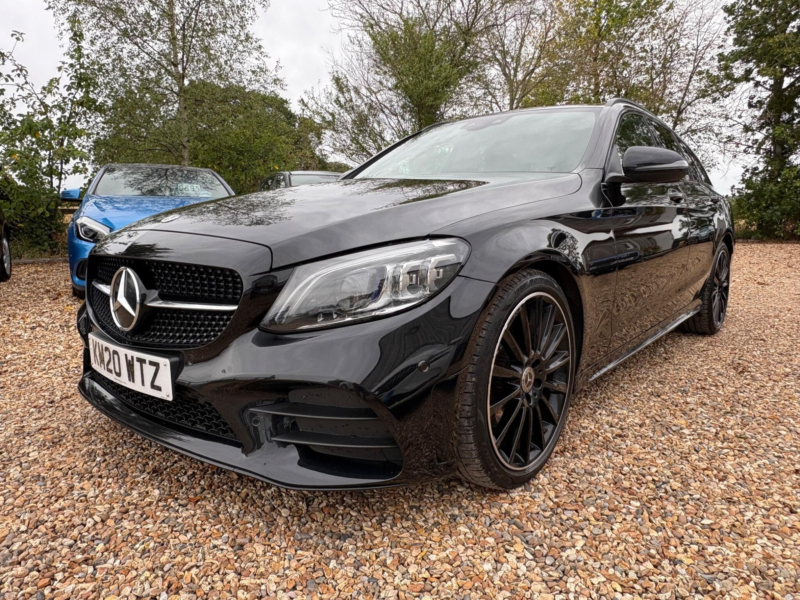 2020 Mercedes-Benz C Class 1.5 C200 Mhev Amg Line Night Edition (premium) Estate 5dr Petrol Hybrid G-Tronic+ Euro 6 (s/s) (198 Ps) in Black — image 1