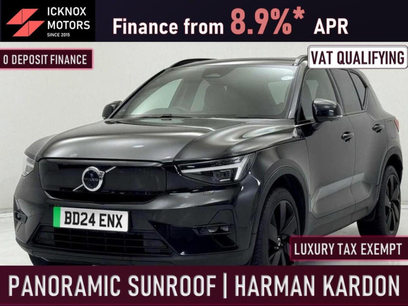2024 Volvo Xc40 Recharge Twin 82kwh Ultimate Auto AWD 5dr in Black — image 1