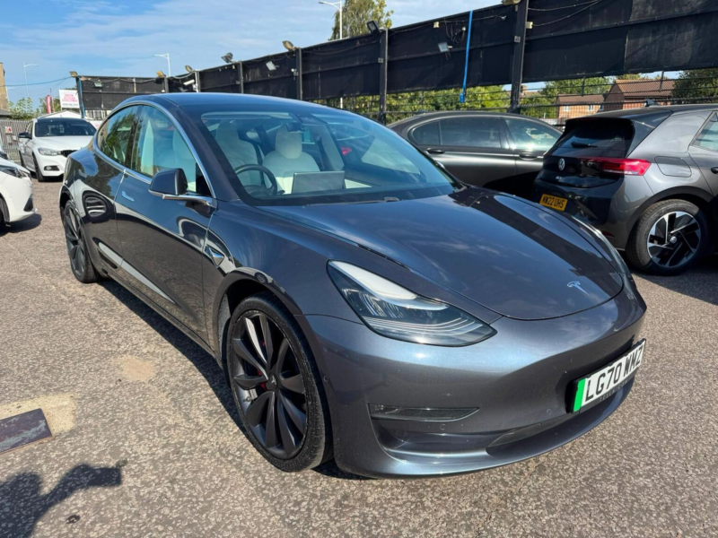2020 Tesla Model 3 (dual Motor) Performance Auto 4wde 4dr (performance Upgrade) in Grey — image 1
