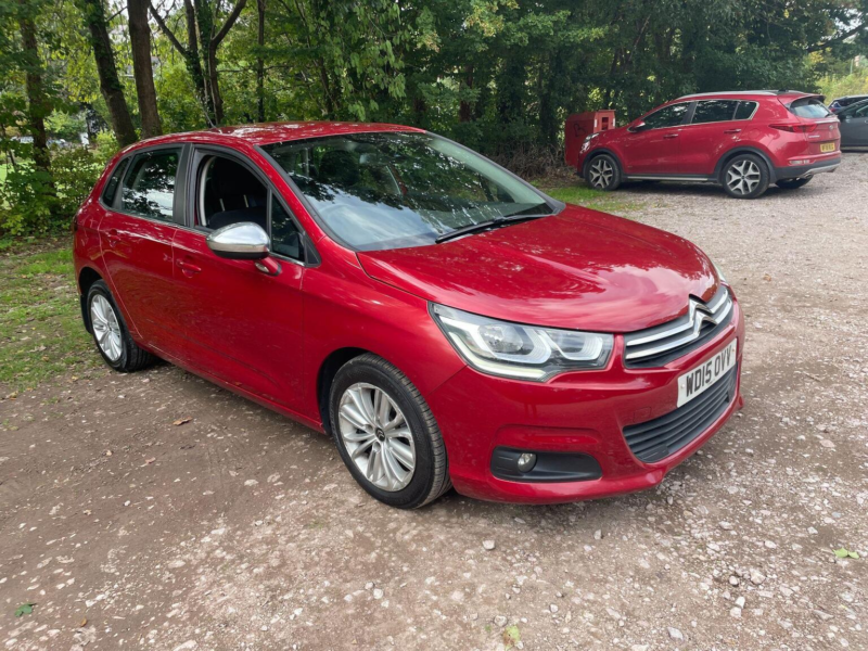 2015 Citroen C4 1.6 Bluehdi Flair Euro 6 5dr in Red — image 1
