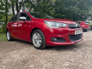 2015 Citroen C4 1.6 Bluehdi Flair Euro 6 5dr in Red — image 2