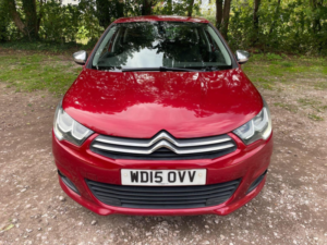 2015 Citroen C4 1.6 Bluehdi Flair Euro 6 5dr in Red — image 6