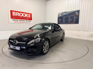 2017 Mercedes-Benz C Class 2.0 C200 Sport Cabriolet G-Tronic+ Euro 6 (s/s) 2dr in Black — image 3