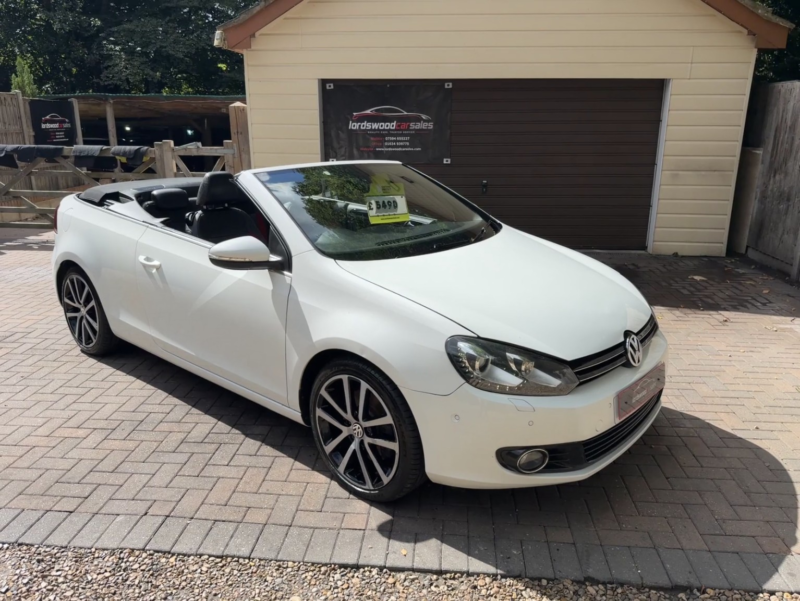 2012 Volkswagen Golf 1.4 Tsi Gt DSG Auto Convertible in White — image 1