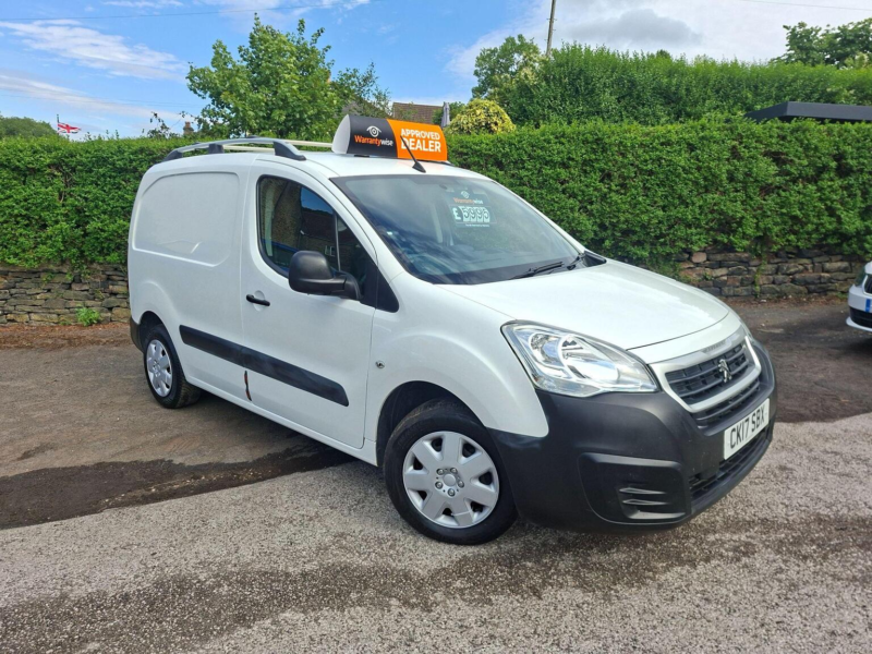 2017 Peugeot Partner 1.6 Bluehdi 651 Professional L1 5dr in White — image 1