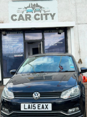 2015 Volkswagen Polo 1.2 Tsi Bluemotion Tech Se DSG Euro 6 (s/s) 5dr in Black — image 2