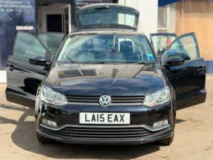 2015 Volkswagen Polo 1.2 Tsi Bluemotion Tech Se DSG Euro 6 (s/s) 5dr in Black — image 6