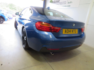2014 BMW 4 Series 2.0 420d M Sport Euro 6 (s/s) 2dr in Blue — image 4