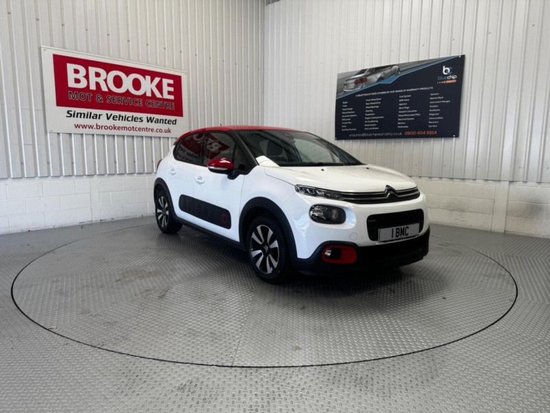 2017 Citroen C3 1.2 Puretech Flair Euro 6 5dr in White — image 1