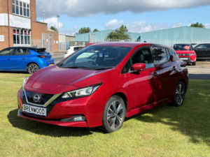 2021 Nissan Leaf 40kwh Tekna Hatchback 5dr Electric Auto (150 Ps) in Red — image 4