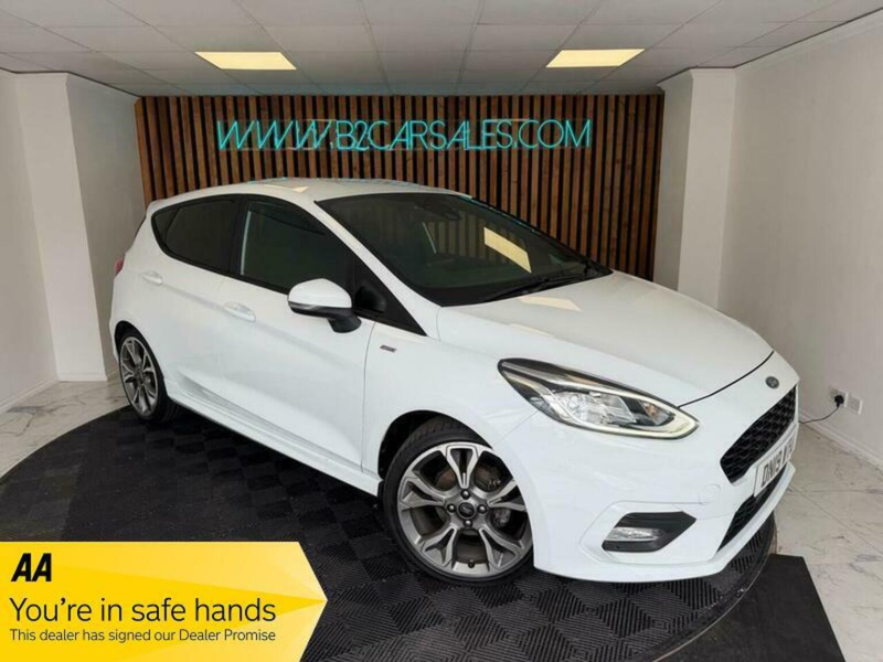 2019 Ford Fiesta 1.0t Ecoboost St-Line Euro 6 (s/s) 5dr in White — image 1