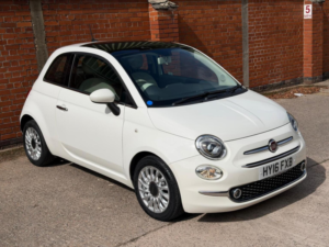 2016 Fiat 500 0.9 Twinair Lounge Dualogic Euro 6 (s/s) 3dr in White — image 2