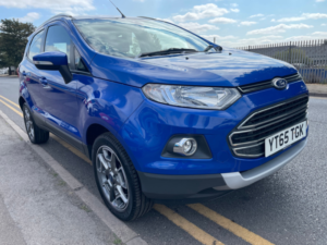 2015 Ford Ecosport 1.0t Ecoboost Titanium SUV 5dr Petrol Manual 2WD Euro 5 (s/s) (125 Ps) in Blue — image 3