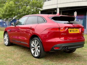 2016 Jaguar F-Pace 2.0 D180 R-Sport Auto AWD Euro 6 (s/s) 5dr in Red — image 4