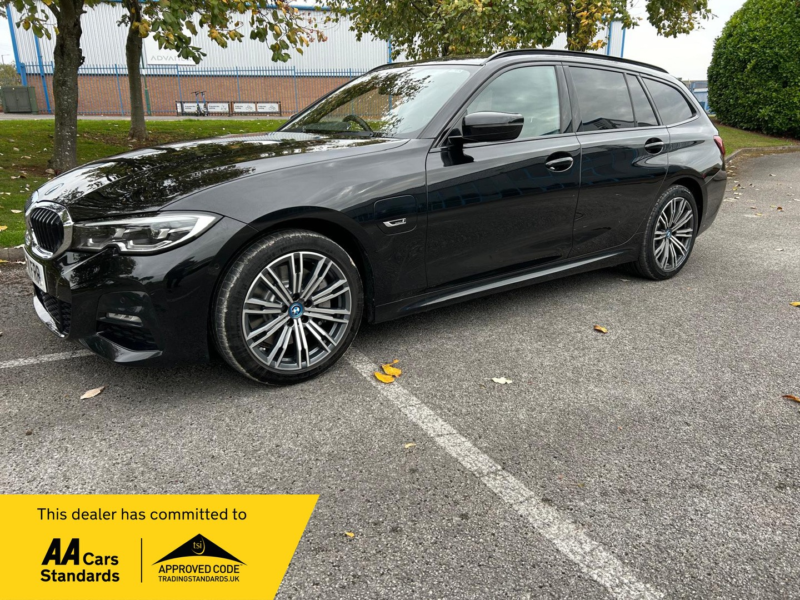 2021 BMW 3 Series 2.0 330e M Sport Touring in Black — image 1