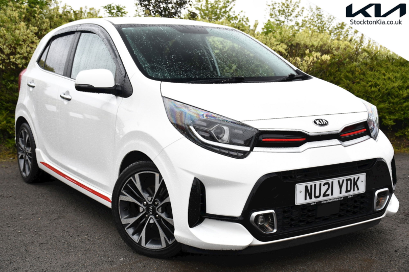 2021 Kia Picanto 1.0 T-Gdi Gt-Line S Hatchback 5dr Petrol Manual Euro 6 (s/s) (99 Bhp) in White — image 1