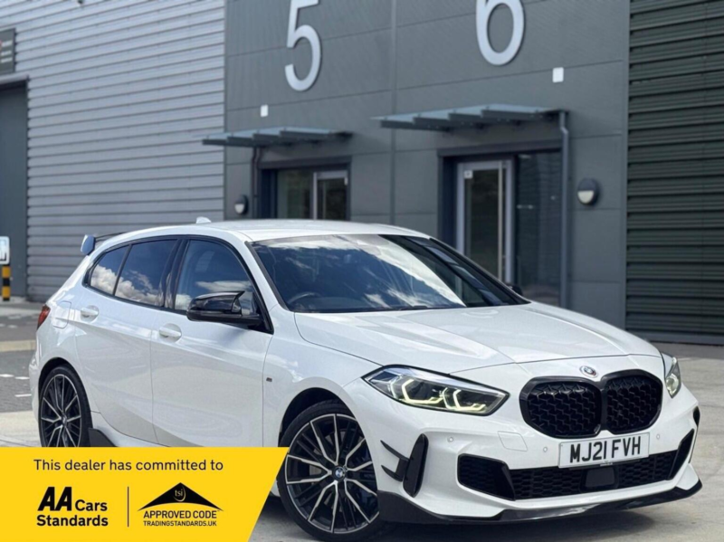 2021 BMW 1 Series 2.0 M135i Auto Xdrive Euro 6 (s/s) 5dr in White — image 1