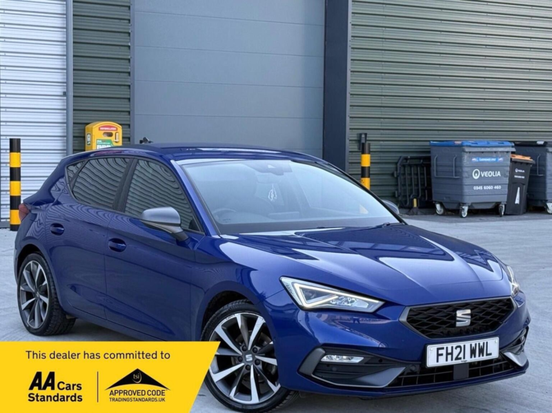 2021 SEAT Leon 1.5 Tsi Evo Fr Sport Euro 6 (s/s) 5dr in Blue — image 1
