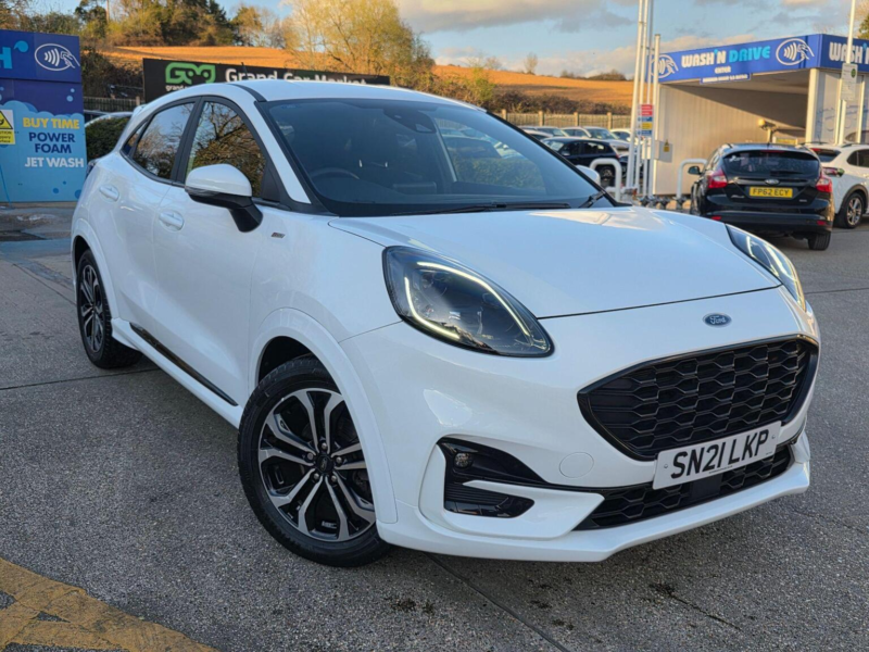 2021 Ford Puma 1.0t Ecoboost Mhev St-Line Euro 6 (s/s) 5dr in White — image 1