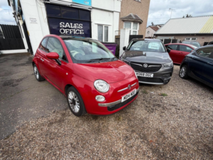 2014 Fiat 500 1.2 Lounge Euro 6 (s/s) 3dr in Red — image 2