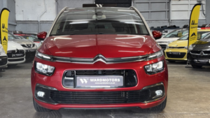 2017 Citroen Grand C4 Picasso 1.6 Bluehdi Flair Diesel Red 7 Seater 5dr Low Tax+panroof+satnav in Red — image 3
