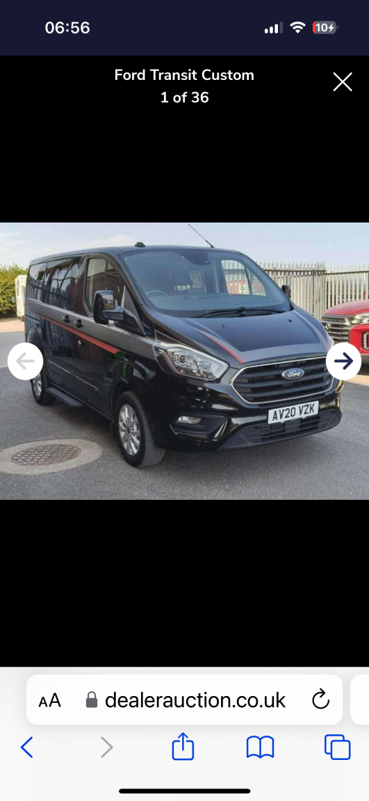 2020 Ford Transit Custom 2.0 300 Ecoblue Limited in Black — image 1