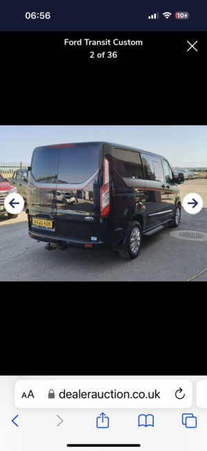 2020 Ford Transit Custom 2.0 300 Ecoblue Limited in Black — image 2