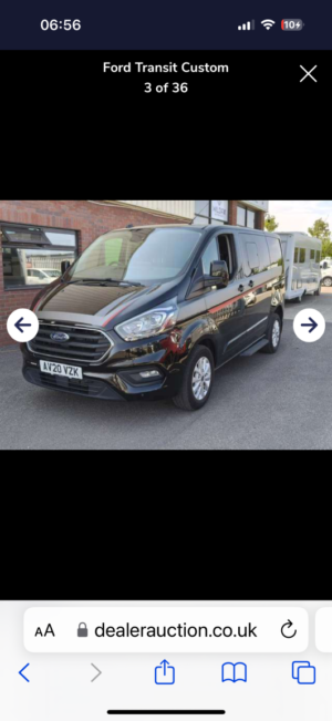 2020 Ford Transit Custom 2.0 300 Ecoblue Limited in Black — image 3
