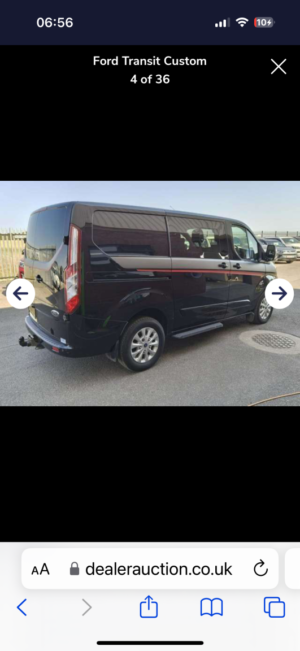 2020 Ford Transit Custom 2.0 300 Ecoblue Limited in Black — image 4