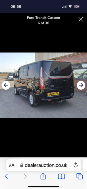 2020 Ford Transit Custom 2.0 300 Ecoblue Limited in Black — image 6