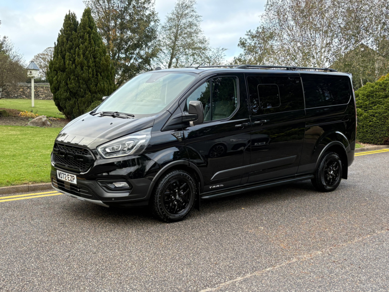 2023 Ford Transit Custom 2.0 320 Ecoblue Trail Crew Van Double Cab 5dr Diesel Manual L2 H1 Euro 6 (s/s) (170 Ps) in Black — image 1