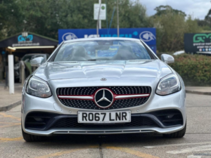 2017 Mercedes-Benz Slc 2.0 Slc200 Amg Line G-Tronic Euro 6 (s/s) 2dr in Silver — image 2