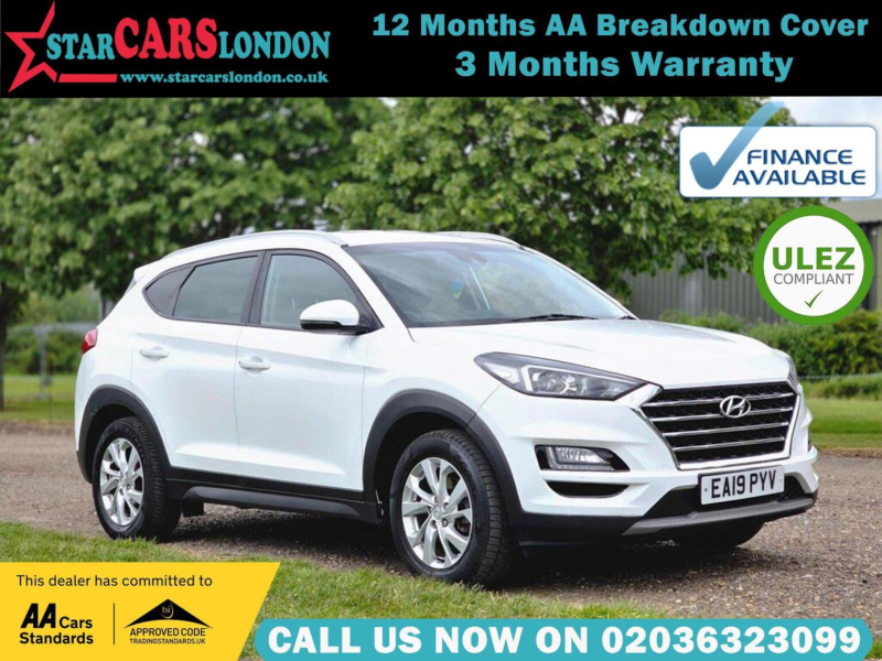 2019 Hyundai Tucson 1.6 T-Gdi Se Nav Dct Euro 6 (s/s) 5dr in White — image 1
