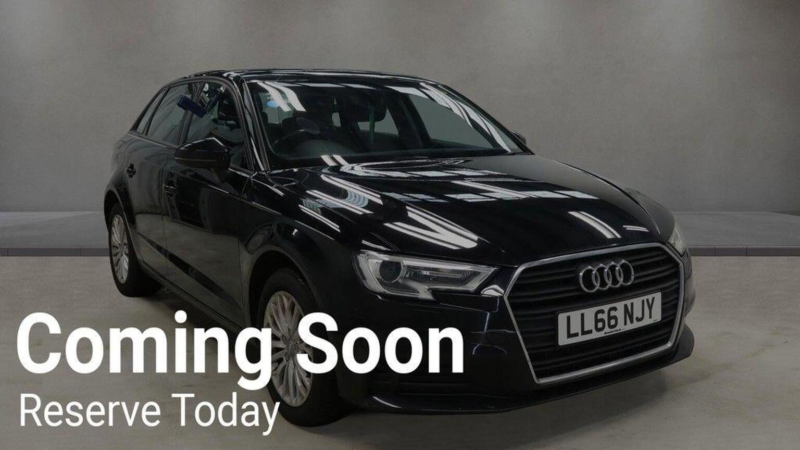 2016 Audi A3 2.0 Tdi Se Technik Sportback Euro 6 (s/s) 5dr in Black — image 1