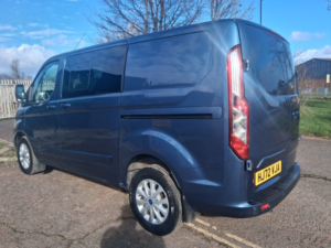 2022 Ford Transit Custom 2.0 300 Ecoblue Limited Crew Van Double Cab 5dr Diesel Auto L1 H1 Euro 6 (130 Ps) in Blue — image 3