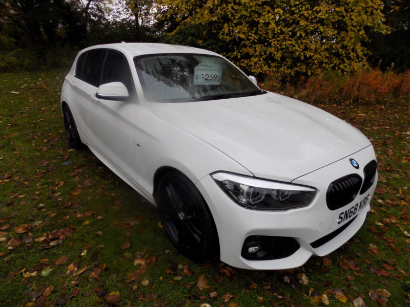 2019 BMW 1 Series 1.5 118i Gpf M Sport Shadow Edition Euro 6 (s/s) 5dr in White — image 1