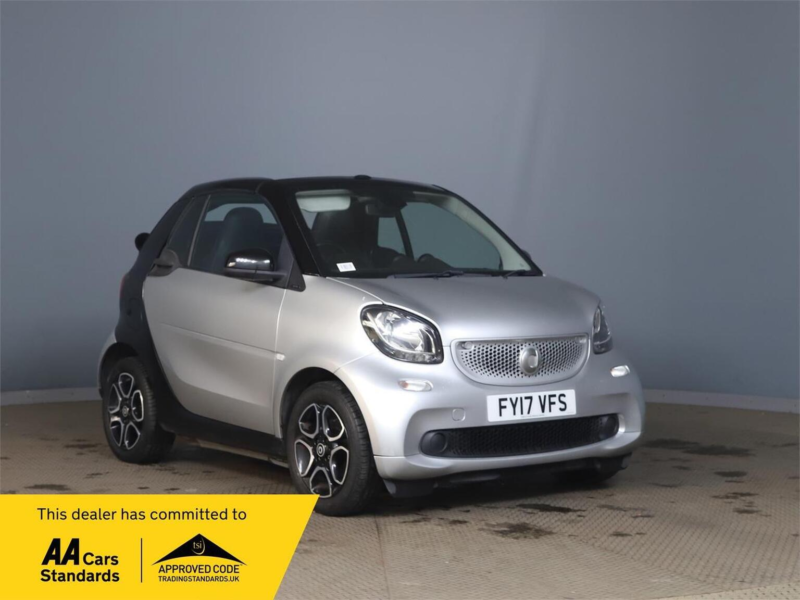 2017 Smart Fortwo 1.0 Prime (premium) Cabriolet Euro 6 (s/s) 2dr in Silver — image 1
