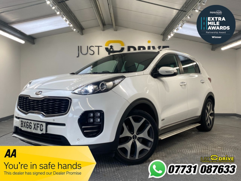 2016 Kia Sportage 1.6 T-Gdi Gt-Line SUV 5dr Petrol Dct AWD Euro 6 (174 Bhp) in White — image 1
