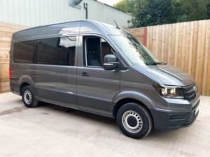 2023 Volkswagen Crafter Mwb M/r Auto 4 SEAT Wheelchair Accessible Disabled Access Vehicle Wav in Grey — image 3