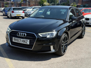 2017 Audi A3 2.0 Tdi Sport Sportback Euro 6 (s/s) 5dr in Black — image 4