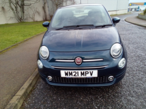 2021 Fiat 500 Lounge 1.0 70hp Mild Hybrid in Blue — image 2
