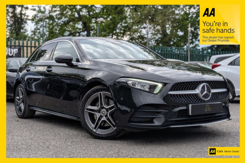 2021 Mercedes-Benz A Class 1.3 A250e 15.6kwh Amg Line (premium 2) 8g-Dct Euro 6 (s/s) 5dr in Black — image 1