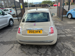2015 Fiat 500 1.2 Pop Star Hatchback 3dr Petrol Manual Euro 6 (s/s) (69 Bhp) in Brown — image 4