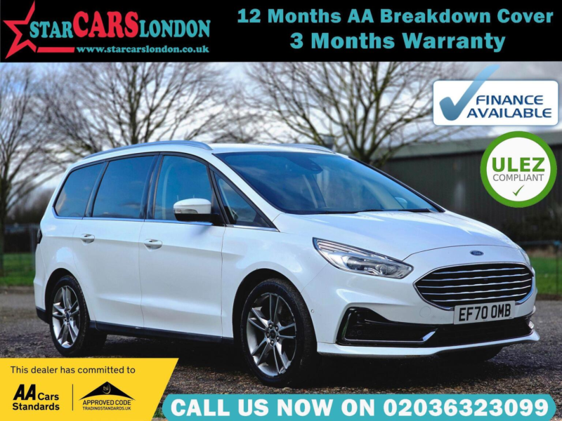 2021 Ford Galaxy 2.0 Ecoblue Titanium Auto Euro 6 (s/s) 5dr in White — image 1