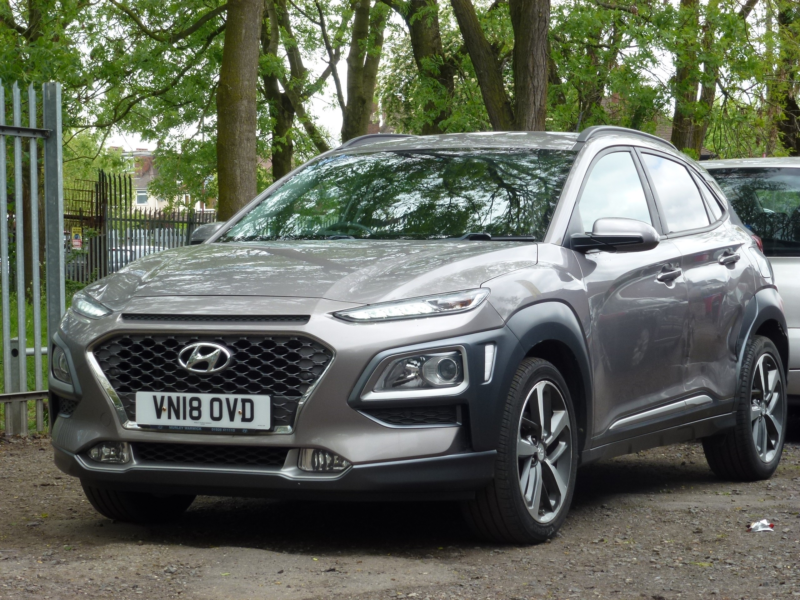 2018 Hyundai Kona 1.0 T-Gdi Blue Drive Premium Se SUV 5dr Petrol Manual Euro 6 (s/s) (120 Ps) in Grey — image 1