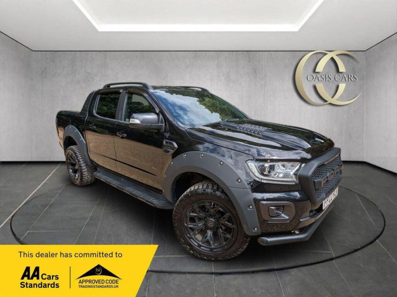 2022 Ford Ranger 2.0 Ecoblue Wildtrak Auto 4WD Euro 6 (s/s) 4dr in Black — image 1