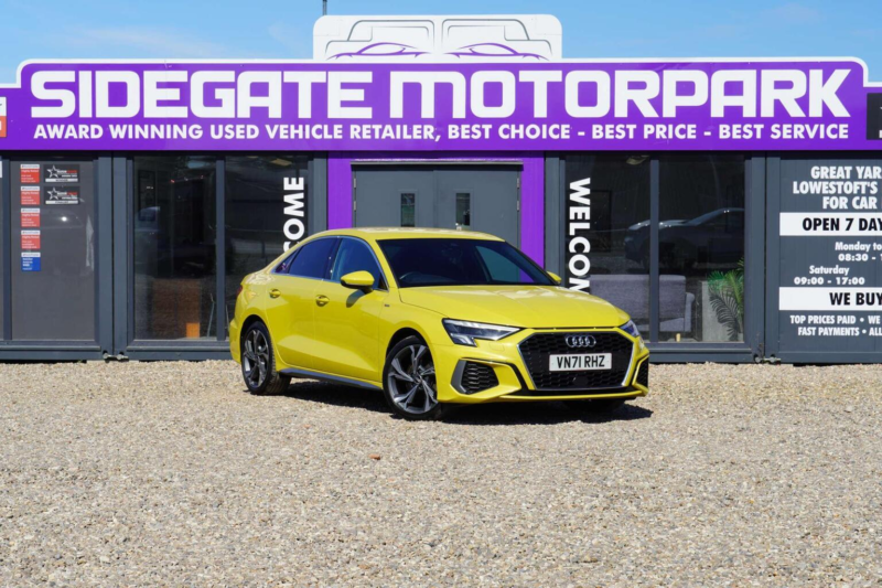 2021 Audi A3 1.0 Tfsi 30 S Line S Tronic Euro 6 (s/s) 4dr in Yellow — image 1