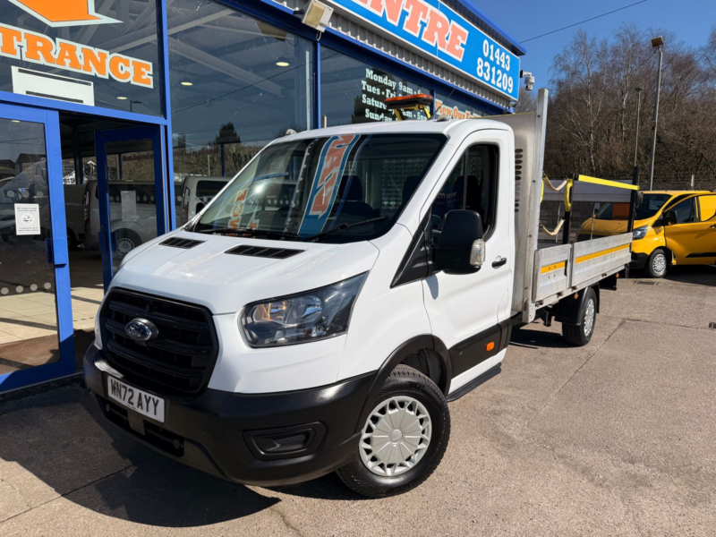 2022 Ford Transit 2.0 350 Ecoblue Hd Leader Dropside 2dr Diesel Manual Rwd L4 Euro 6 130 Ps in White — image 1