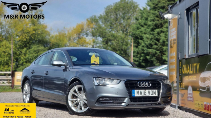 2016 Audi A5 2.0 Tdi Se Technik Sportback Multitronic Euro 6 (s/s) 5dr in Grey — image 1